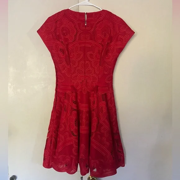 Stunning Blumarine Red Lace Dress size 40 - Picture 6 of 7